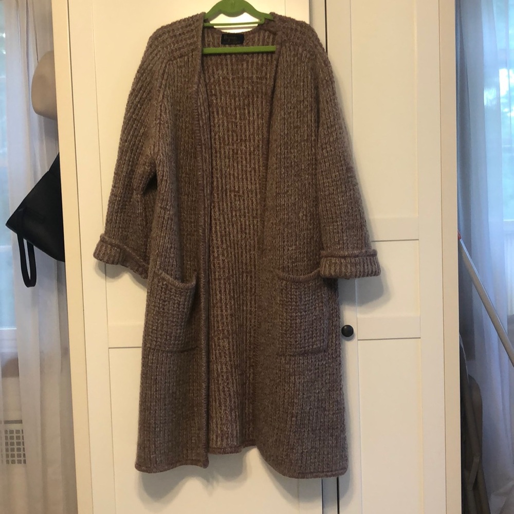 Long wool trench